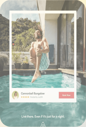 Vacation rental ad creative